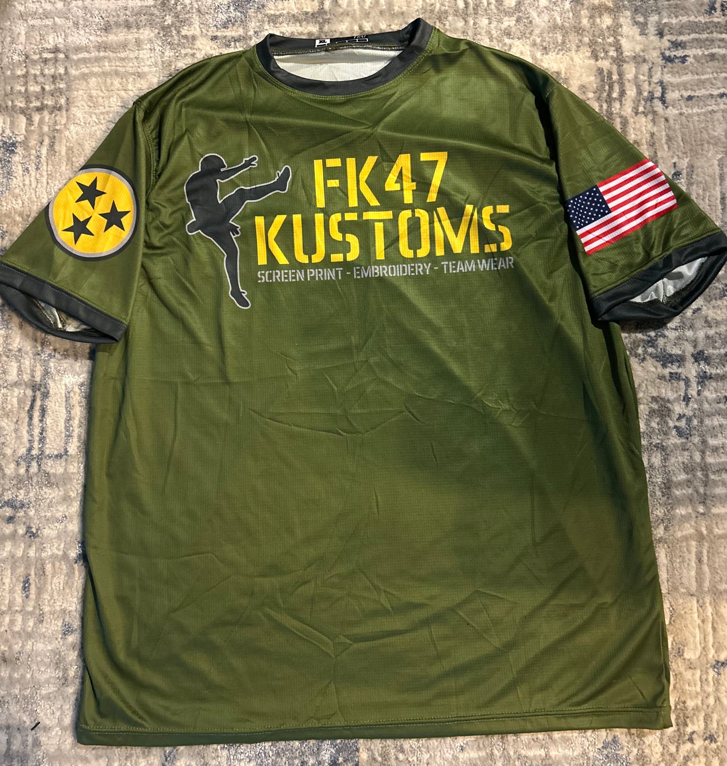 FK47 Kustoms Jersey - Military Green