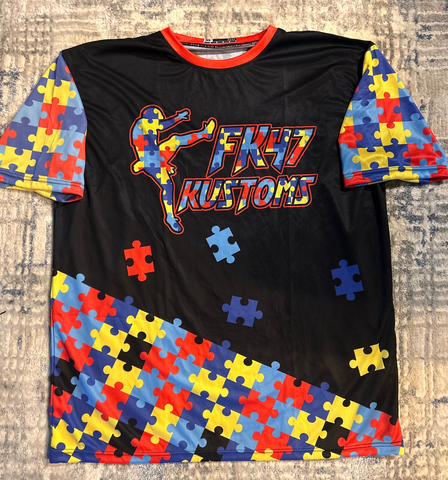 FK47 Autism Jersey - Balck